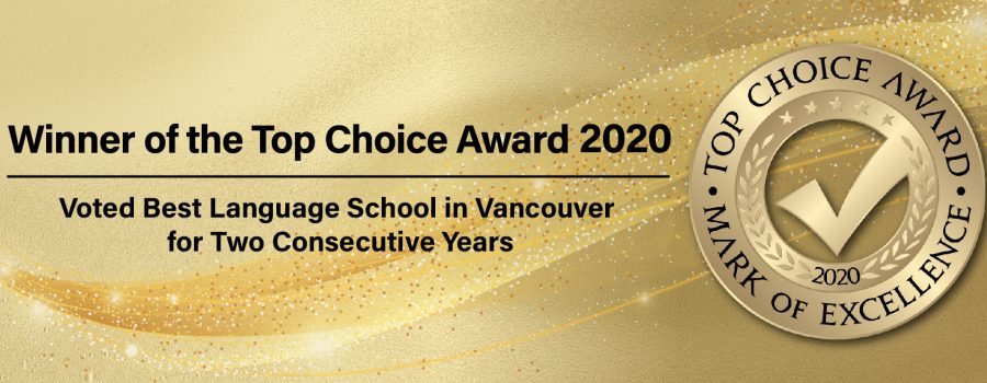 VGC is the winner of the Top Choice Language School in Vancouver Again!
