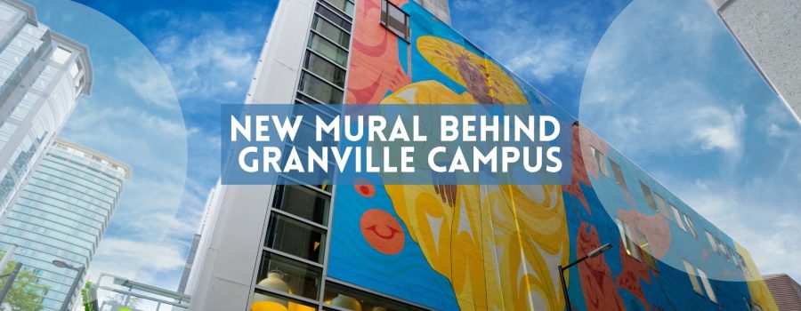 New laneway mural behind VGC’s Granville Campus in Downtown Vancouver