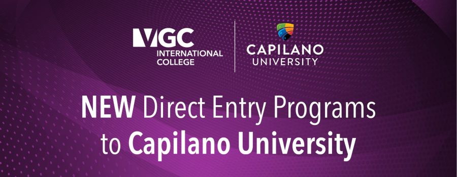 VGC &Capilano University New Direct Entry Programs